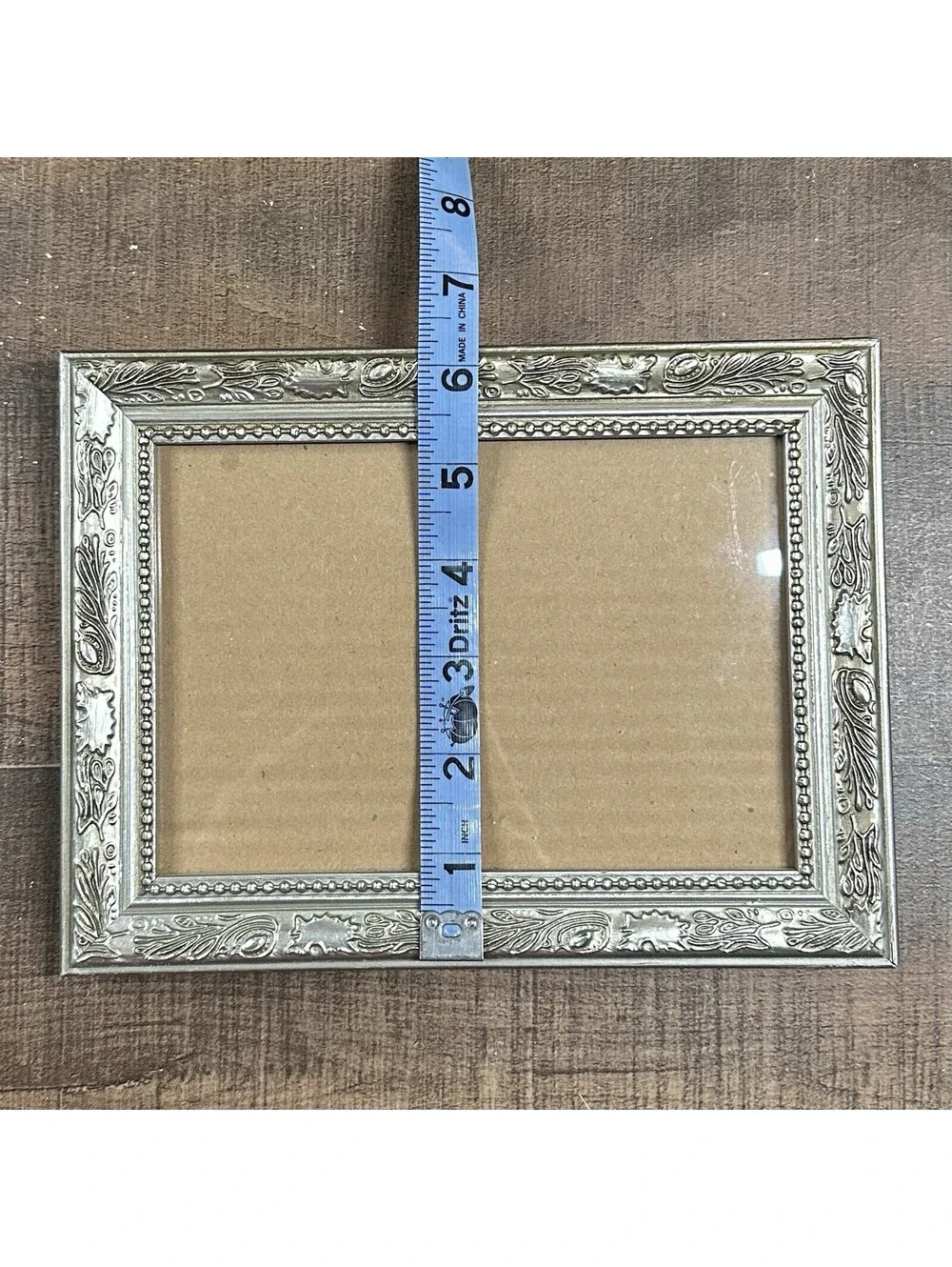 Vintage Ornate Silver-Tone Picture Frame